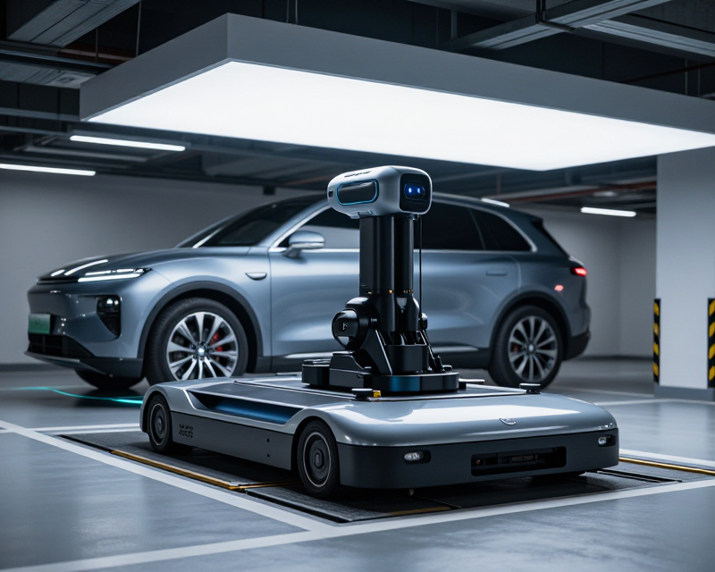 Futuristic Parking Robot Concept
