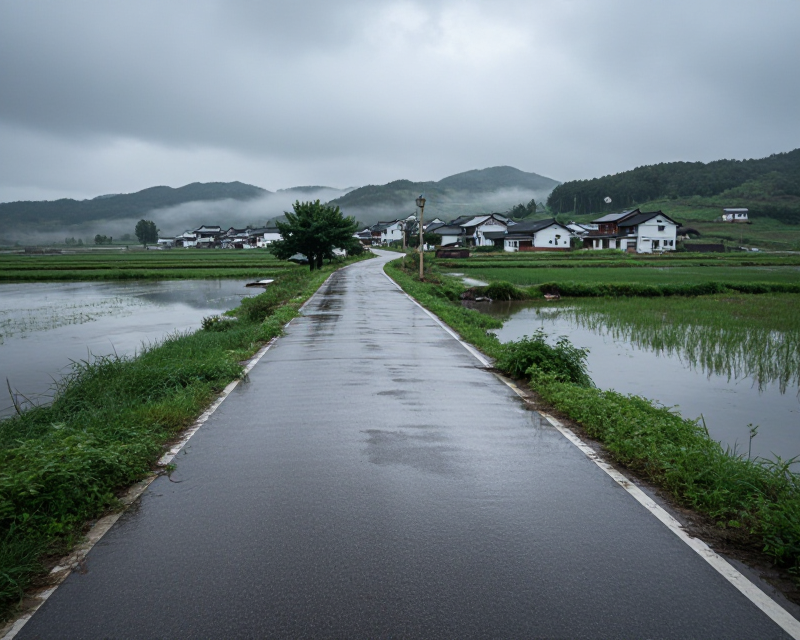 Aftermath of Heavy Rain in Yeonggwang