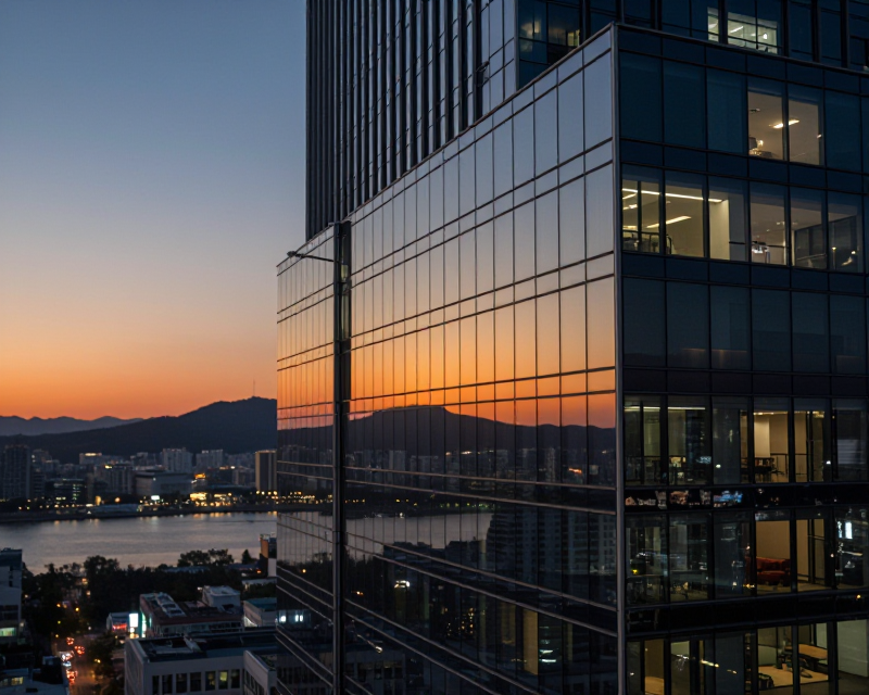 Seoul Financial District Dusk