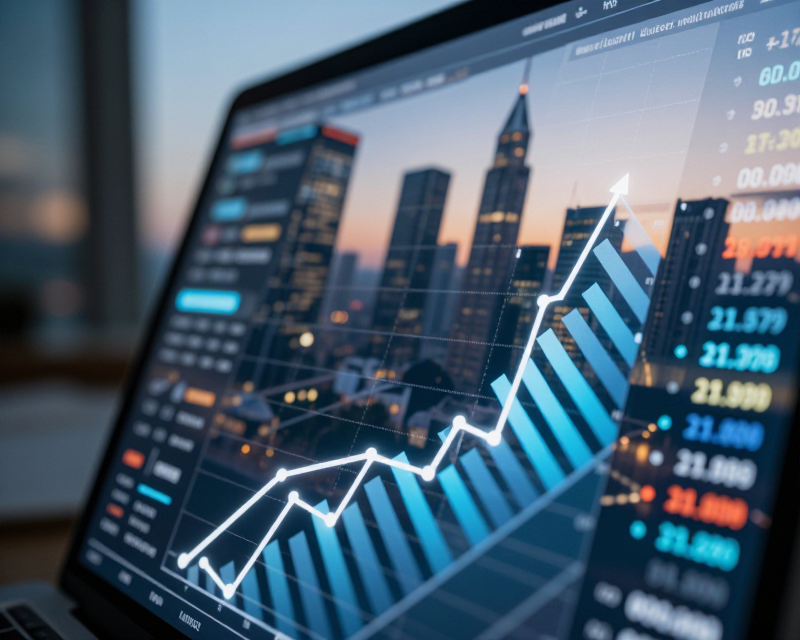 Financial growth concept