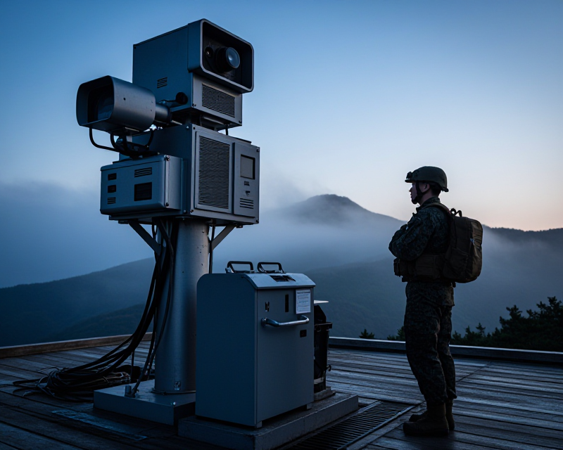 South Korean military border surveillance