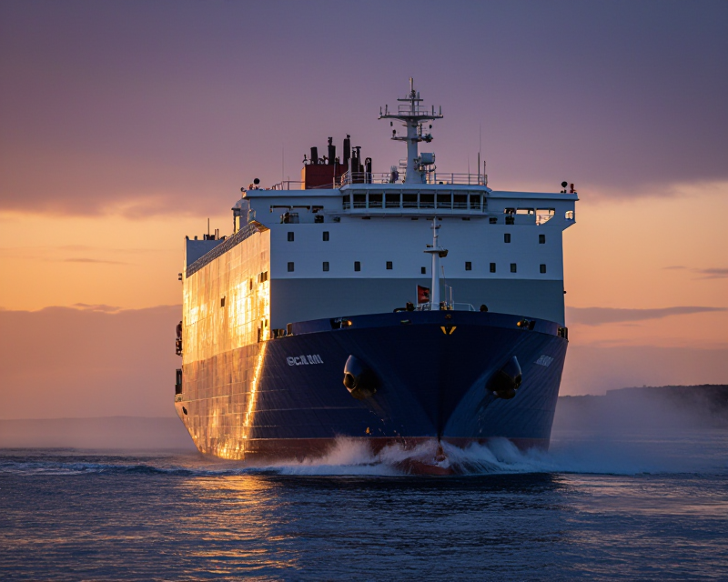 Cargo ship in Strait of Hormuz