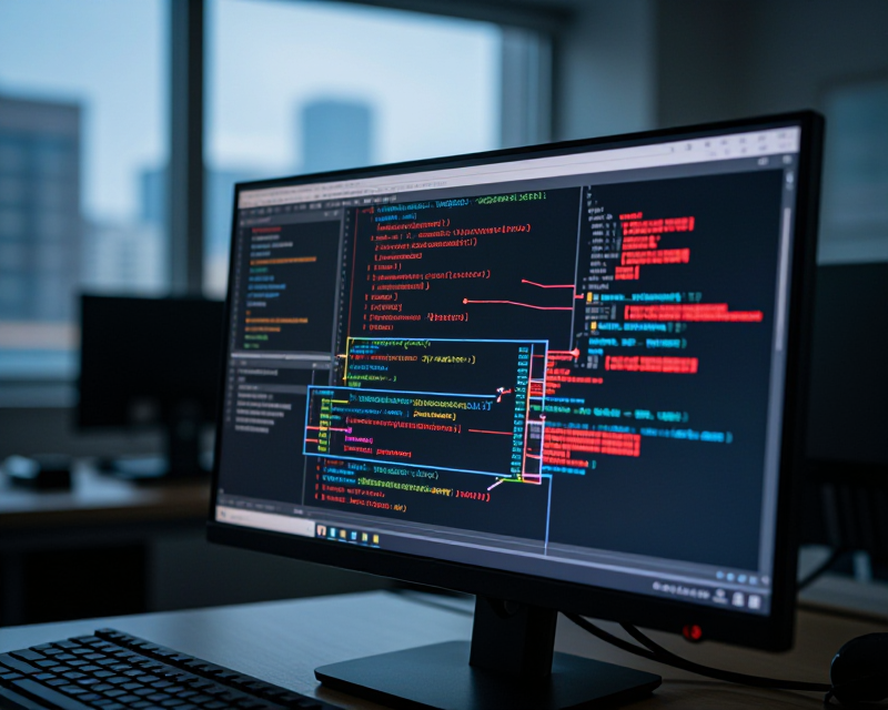 Digital Security Breach Concept