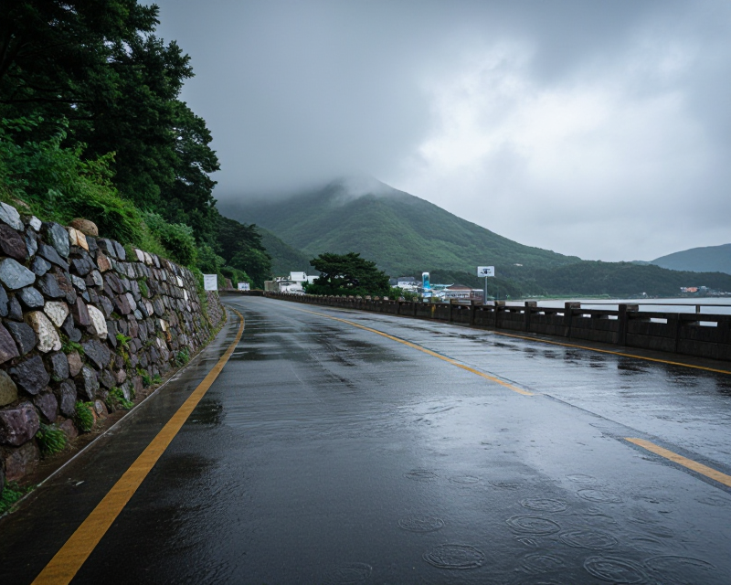 Aftermath of heavy rain in Tongyeong