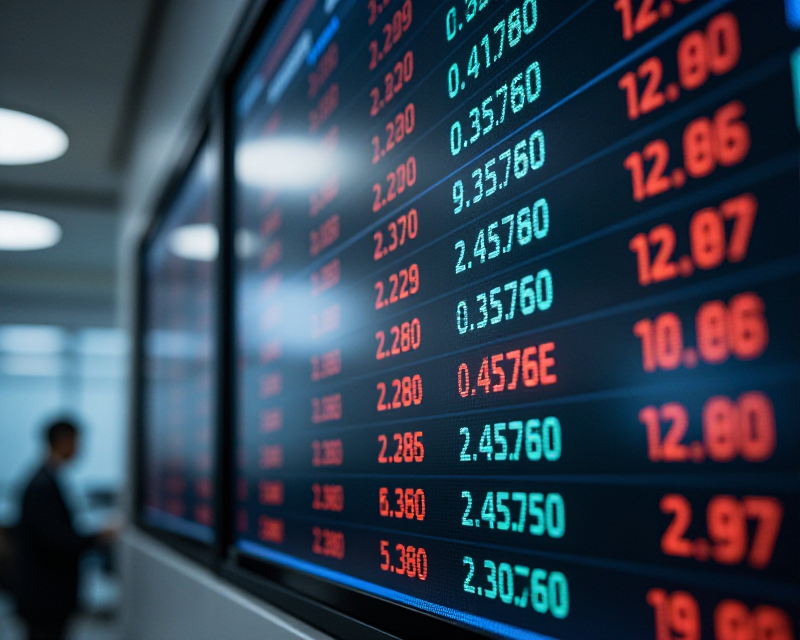 Financial Market Index Display