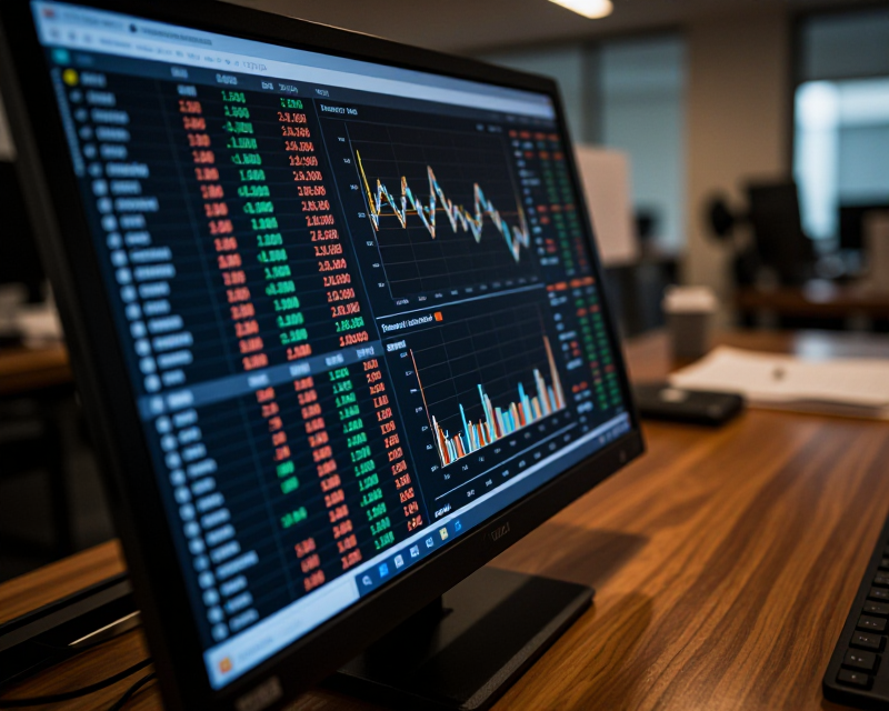 Financial Terminal Display