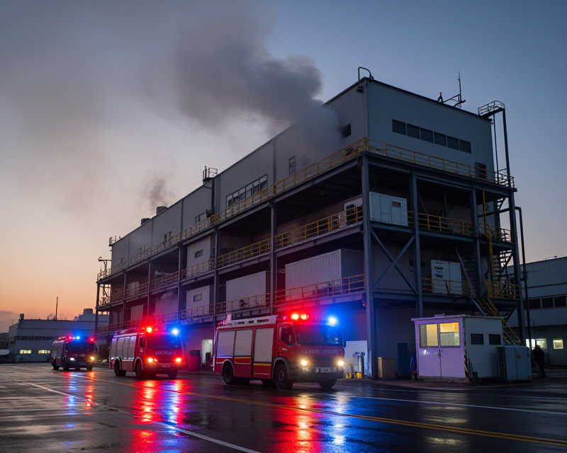 Incheon Logistics Center Fire Scene