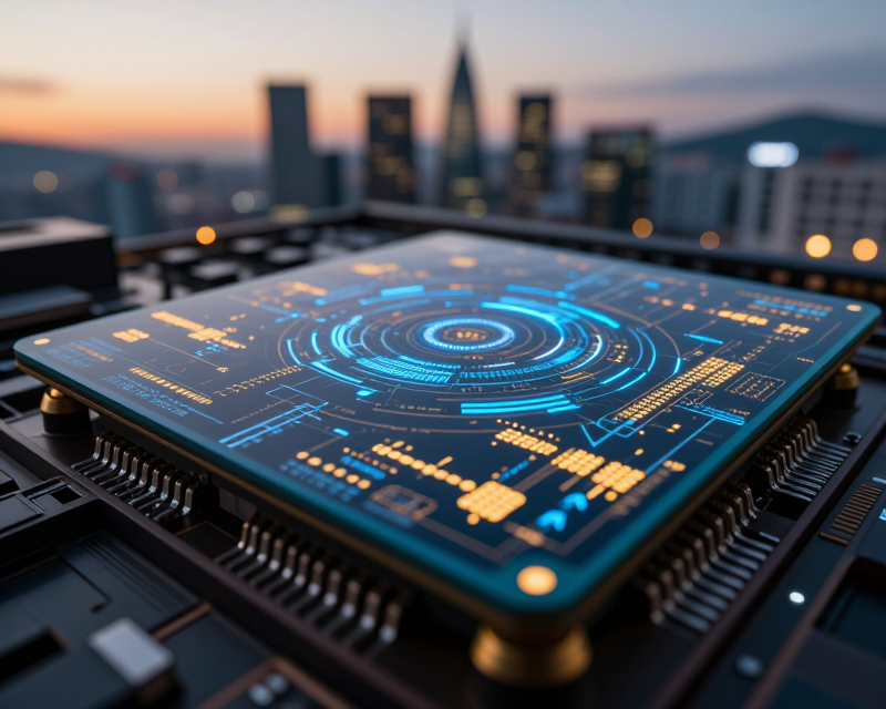 Semiconductor and Finance Concept