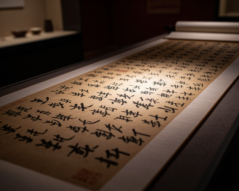 Ancient Korean Calligraphy in Museum