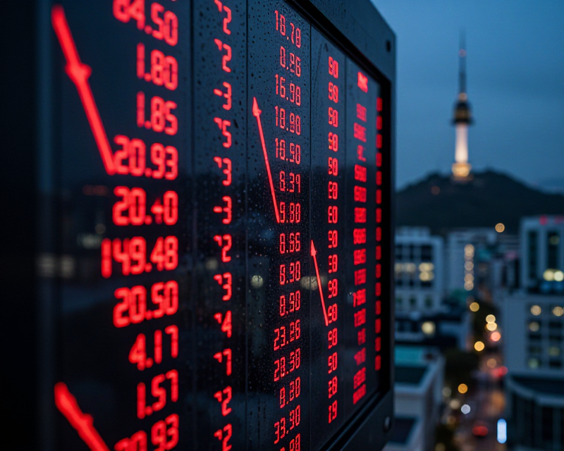 Stock Market Decline in Seoul